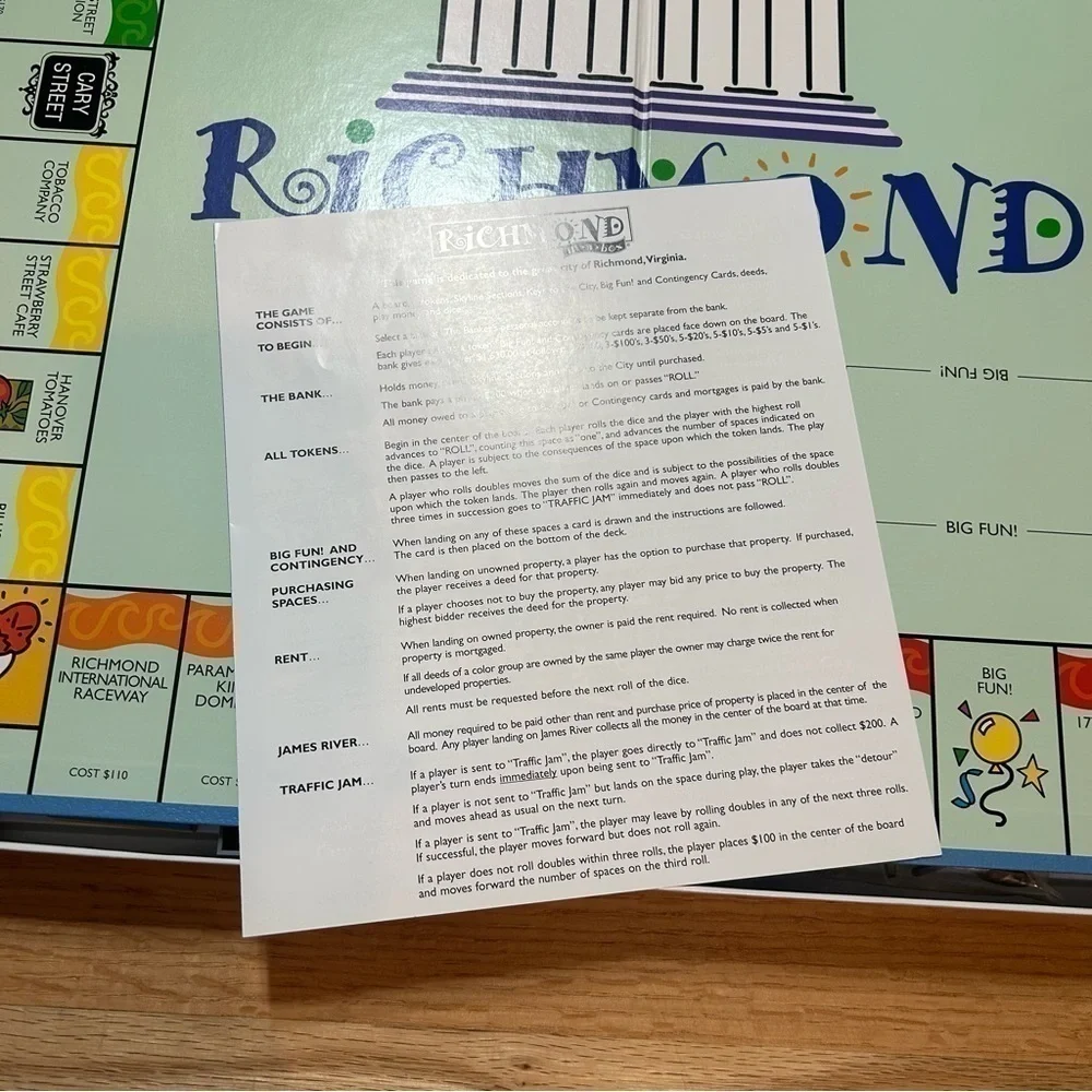 Richmond In a Box Board Game Vintage